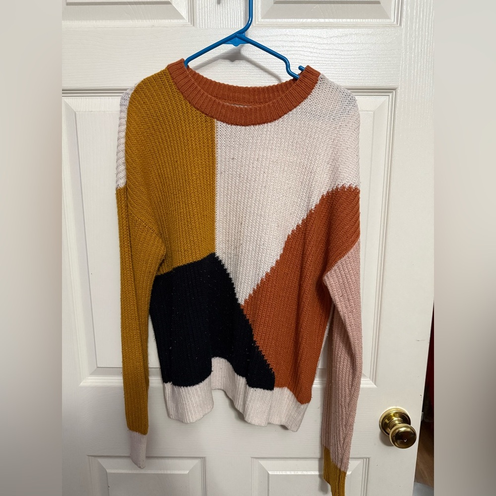 Multicolor Women's Crew Neck Sweater